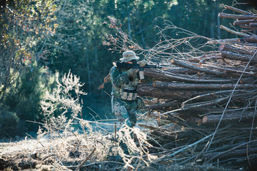 Airsoft military game