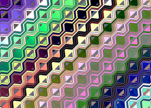  Multicolored gexagon patterned fantasy background
