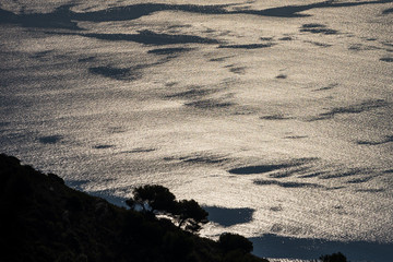 View of the sea from a height of 1400 meters