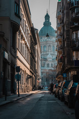 Old Town Street in Budapest