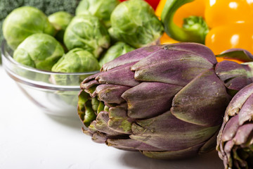 Obraz premium Freshly selection of healthy and clean foods