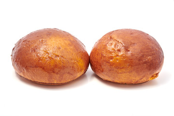 Burger bun isolated on white background