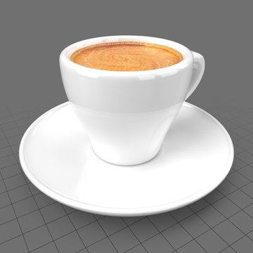 Espresso cup with saucer