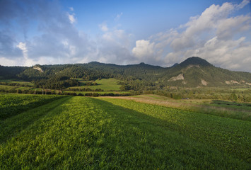 Fototapeta na wymiar Panoramic view of the mountains, Pieniny, Poland