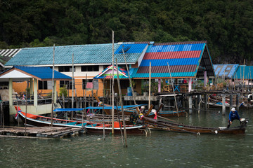 Fototapeta premium Koh Panyee - traditional fisherman village, Thailand
