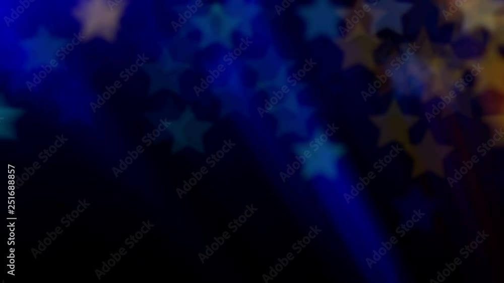 Poster lights bokeh in the form of stars and blur. bright background for video or presentations