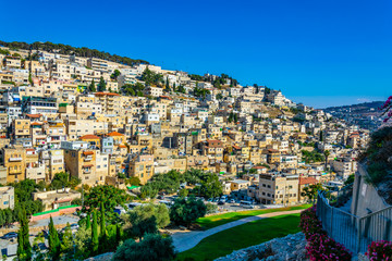Aerial view of Jerusalem from the city of David, Israel