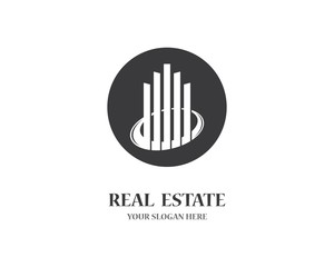 Real estate logo icon illustration
