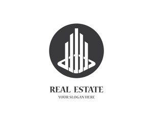 Real estate logo icon illustration