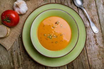 Soup cream of pumpkin
