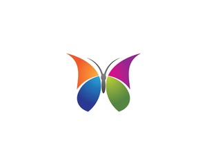 Fototapeta na wymiar Butterfly logo template