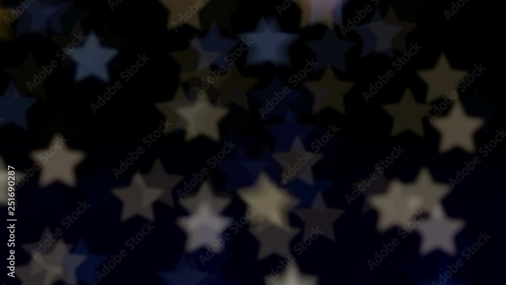 Poster lights bokeh in the form of stars and blur. bright background for video or presentations