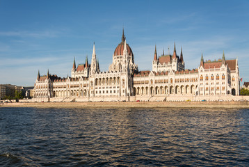 Fototapeta na wymiar Hungarian Parliament Building in Hungary and Budapest