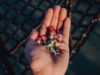 colored pyrotechnics, children's for children