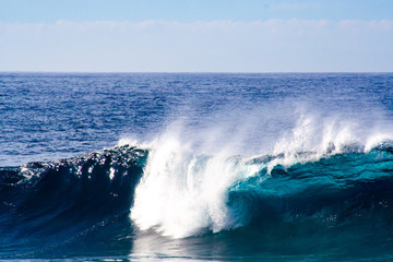 great crashing wave at the atlantic