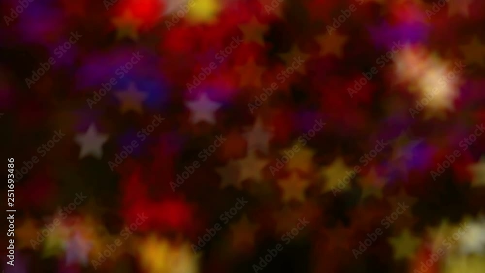 Poster lights bokeh in the form of stars and blur. bright background for video or presentations