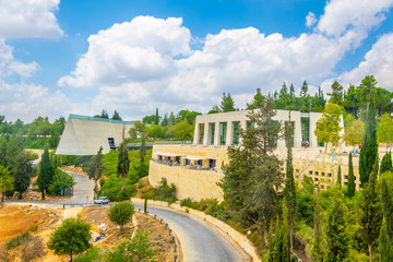 Obraz premium Yad Vashem memorial in Jerusalem, Israel