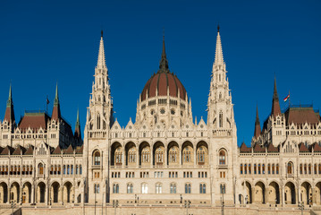 Fototapeta premium Hungarian Parliament Building in Hungary and Budapest