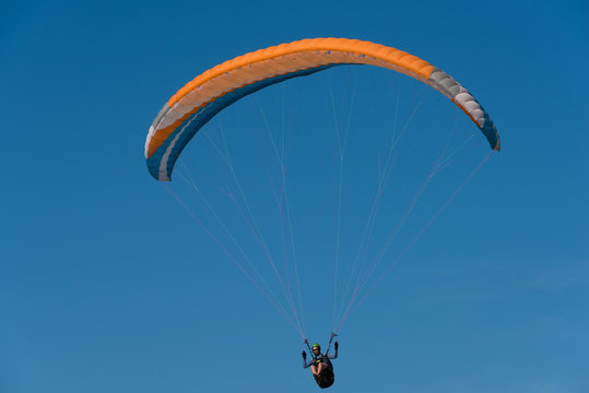 paraglider in the sky
