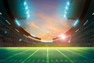 American Soccer Stadium 3d rendering