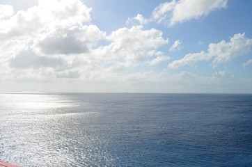 calm caribbean sea