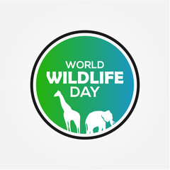 World Wildlife Day Vector Design
