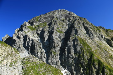 剣岳　山頂への道　カニのタテバイ　カニのヨコバイ