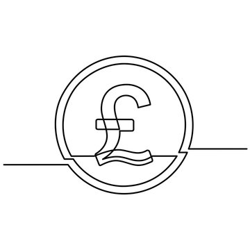 recommend clip art: continuous line drawing of currency circulate icon. Pound sterling icon, currency symbol, investment icon, banking sign, banking cash. Billing cycle line icon for apps and websites. Vector