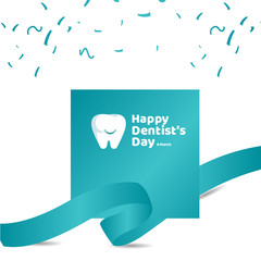 Happy Dentist's Day Vector Template Design Illustration