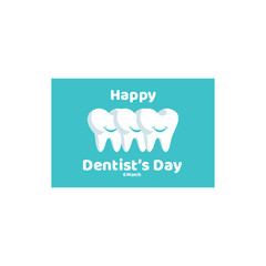 Happy Dentist's Day Vector Template Design Illustration