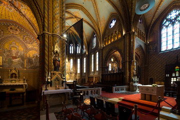 Fototapeta na wymiar Matthias Church in Hungary and Budapest