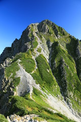 剣岳山頂への道　前衛峰　前劔の雄姿