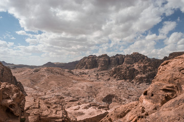 Fototapeta na wymiar View from Mountains in Petra