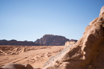 Fototapeta na wymiar Wadi Rum Mountains