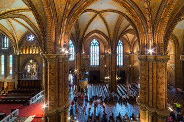 Obraz premium Matthias Church in Hungary and Budapest