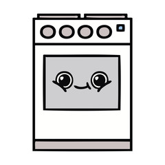 cute cartoon kitchen oven