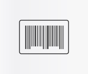 Bar code vector icon. Barcode icon flat design. Bar code shopping vector illustration