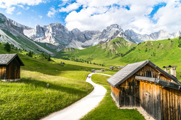 Summer mountain landscape in dolomites