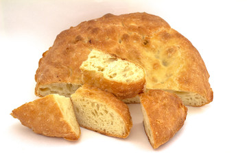 Bread salt green onions and milk, all homemade without GME!