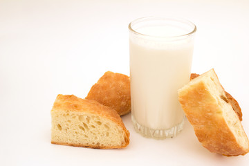 Bread salt green onions and milk, all homemade without GME!