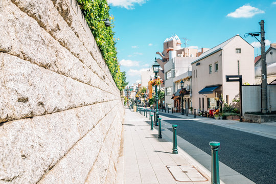 Romantic Ijinkan street in Kobe, Japan