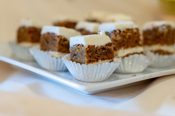 Carrot Cake Shooters with Buttercream Topping Shooters