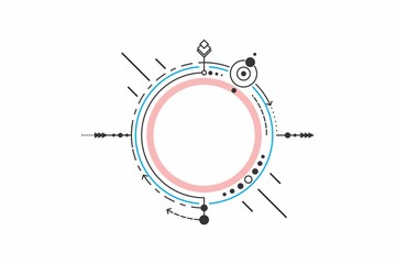 Minimalistic design. Vector lines. Frame for text graphics of modern art. design of business cards, invitations, gift cards, flyers, brochures, tattoo