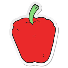 sticker of a cartoon pepper