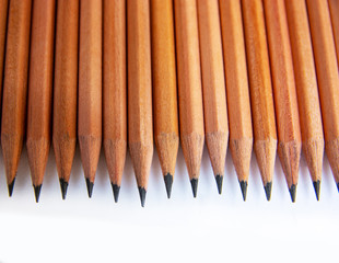 pencils isolated on white