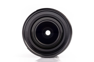 Camera lens isolated on white