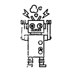 malfunctioning robot icon