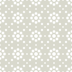Seamless Polka Dot Pattern, Vector Graphics