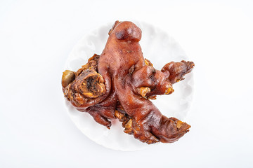 Chinese vegetable braised pork feet