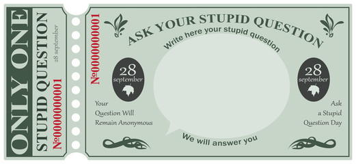 Ticket for one stupid question
